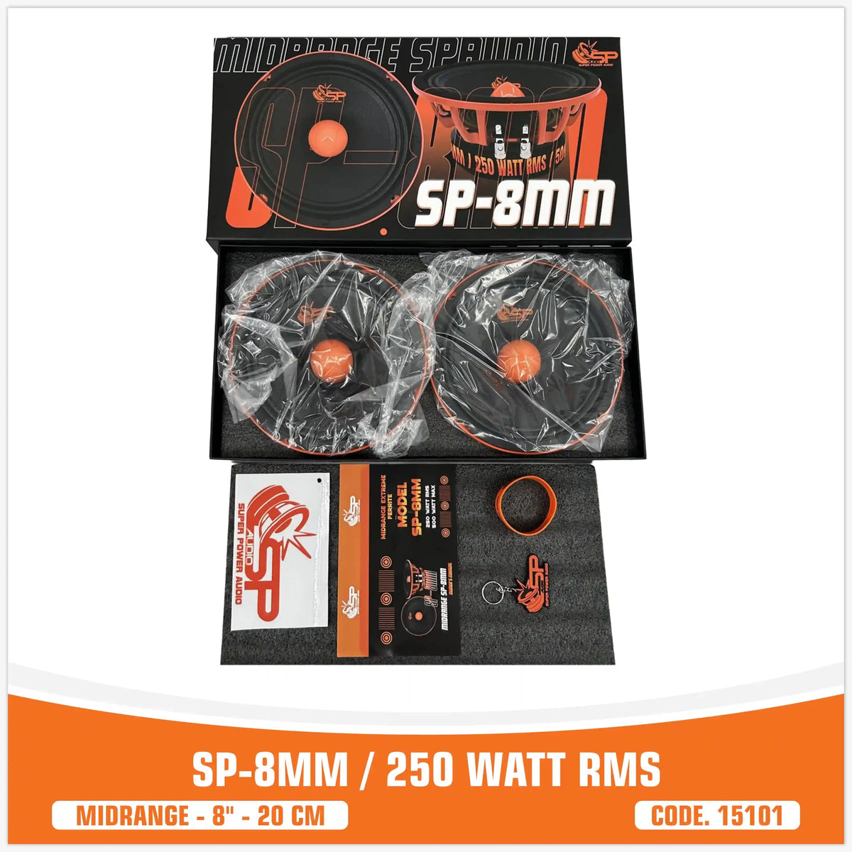 SP 8MM Midrange Extreme, 8 inch, 250W RMS, foto 4