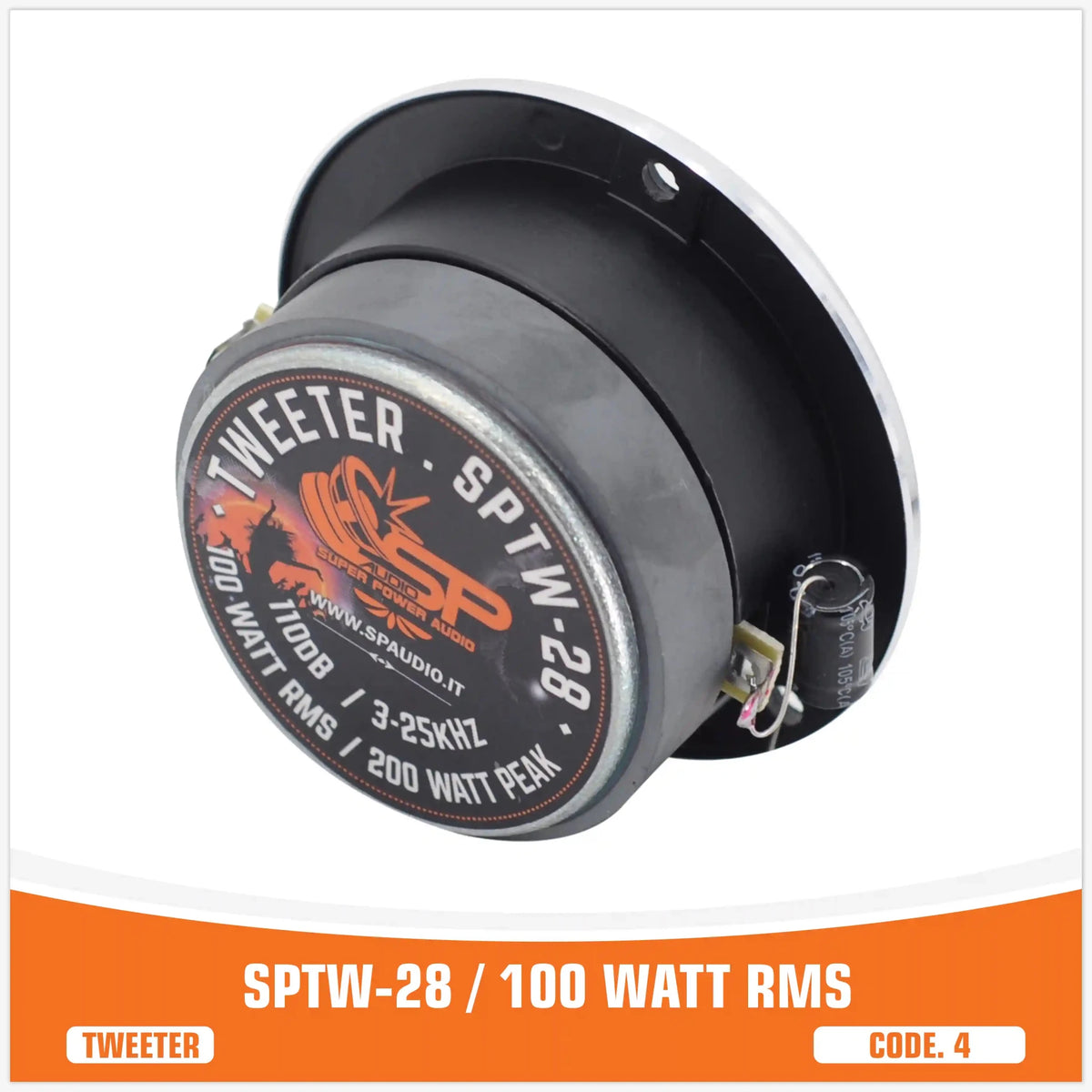 SP TW 28 Bullet Tweeter, 100W RMS, foto 4