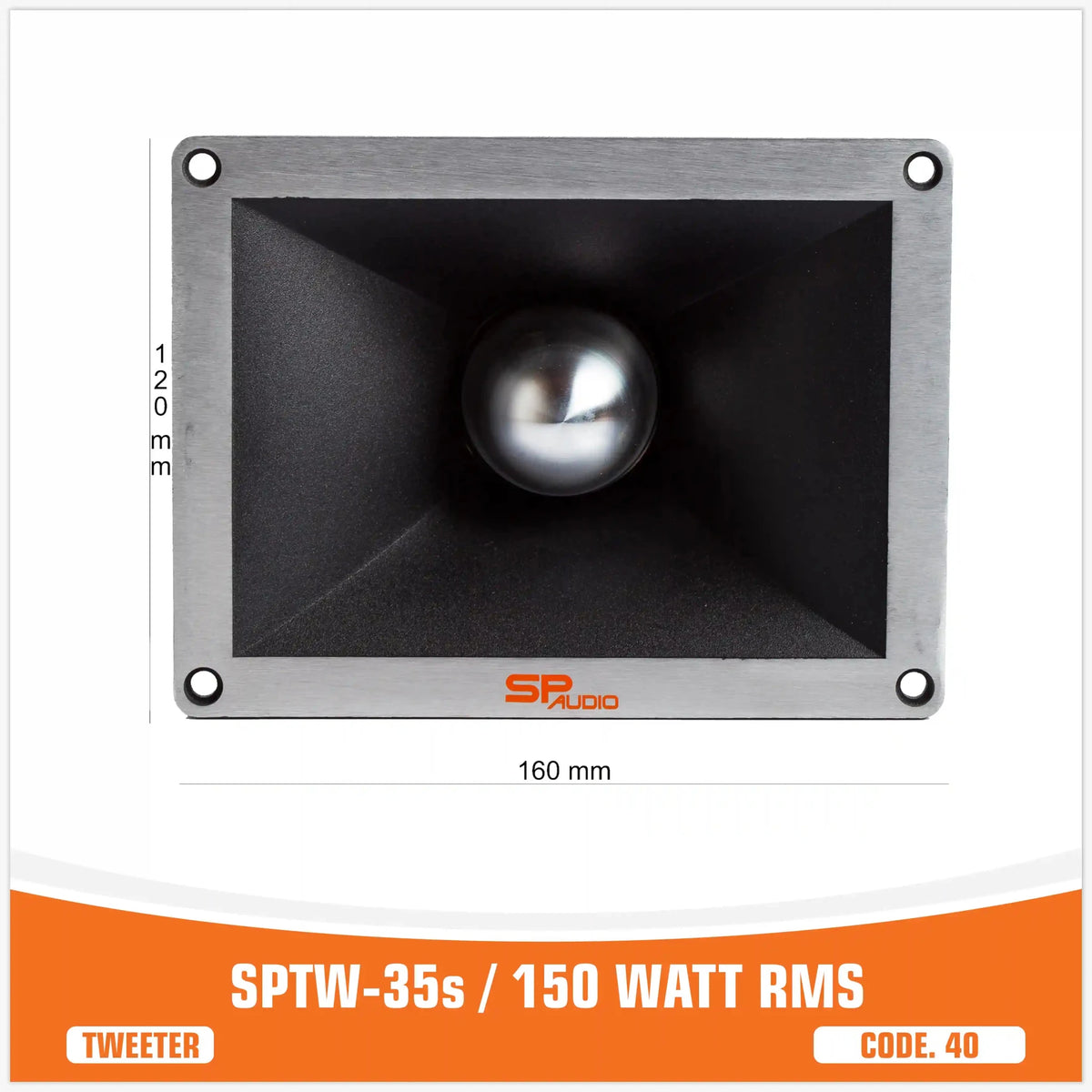 SP TW 35S Bullet Tweeter, 150W RMS, foto 4