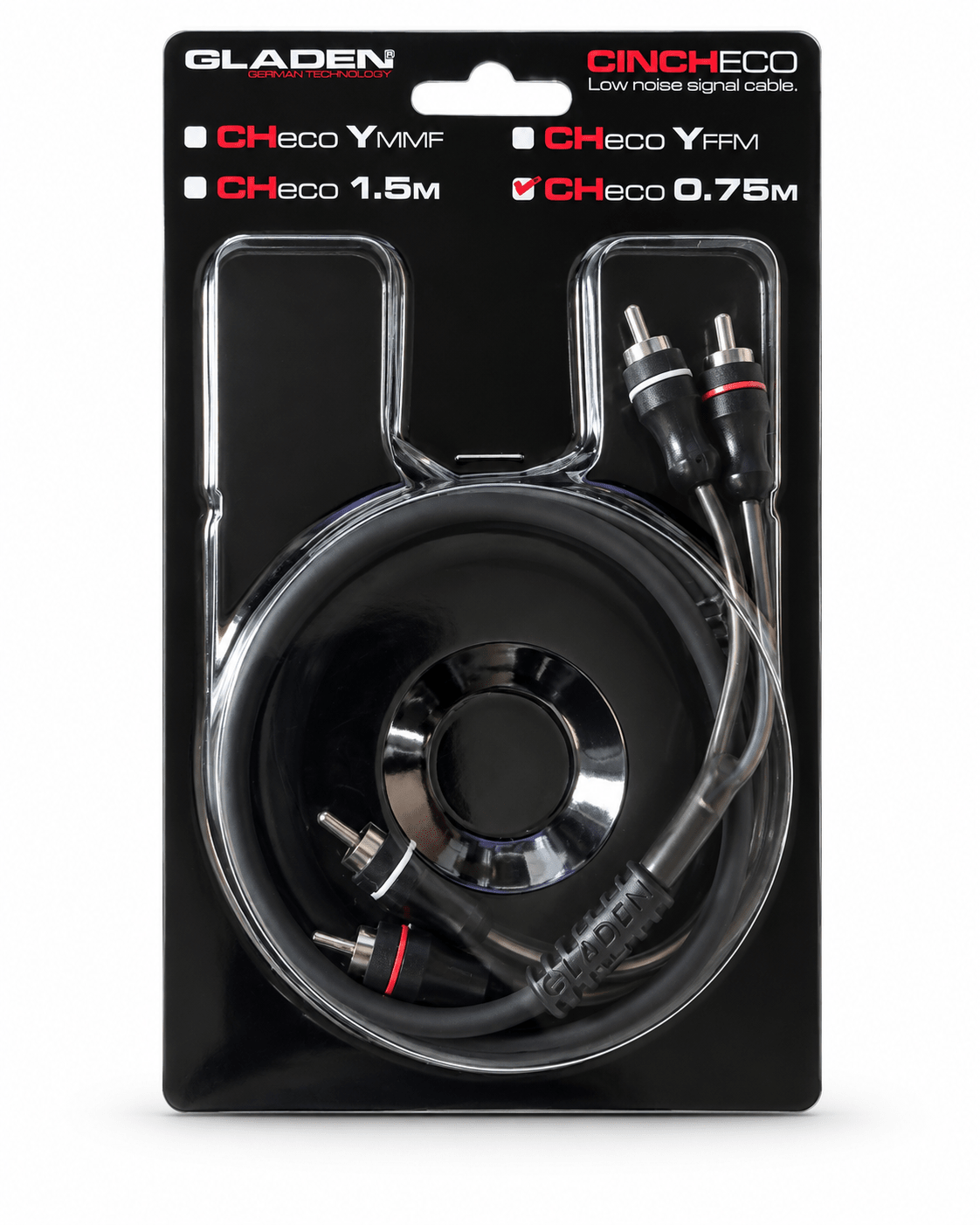 Gladen Z-ChECO RCA-kabel 0,75 m, foto 1