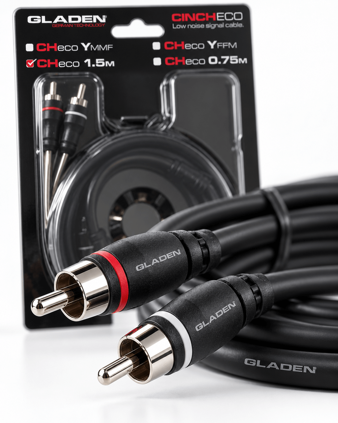 Gladen Z-ChECO RCA-kabel 0,75 m, foto 4