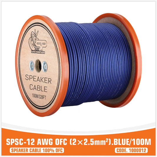 SP 12GA Luidsprekerkabel 100% OFC, 100m Rol