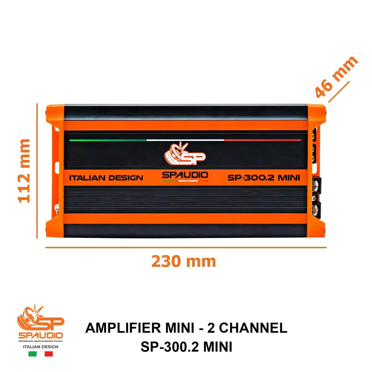 SP-300.2 2-kanaals miniversterker, foto 2