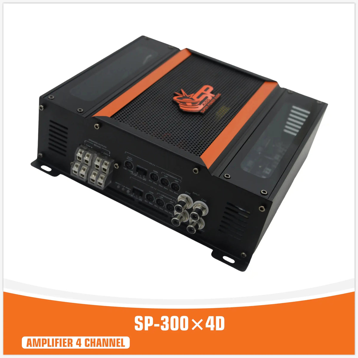 SP-300.4D, 4-Kanaals Class-D Versterker, 300W, 1 ohm, foto 4