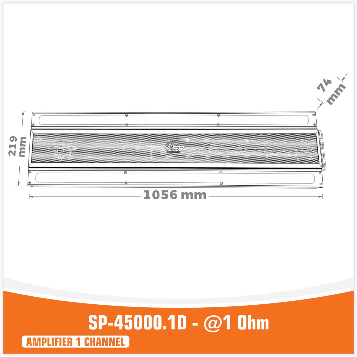 SP-45000.1D, Mono Class-D Versterker, 45000W, 1 ohm, foto 2