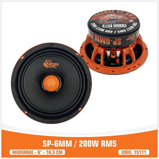 SP 6MM Midrange Extreme middentoner 6,5 inch, foto 1