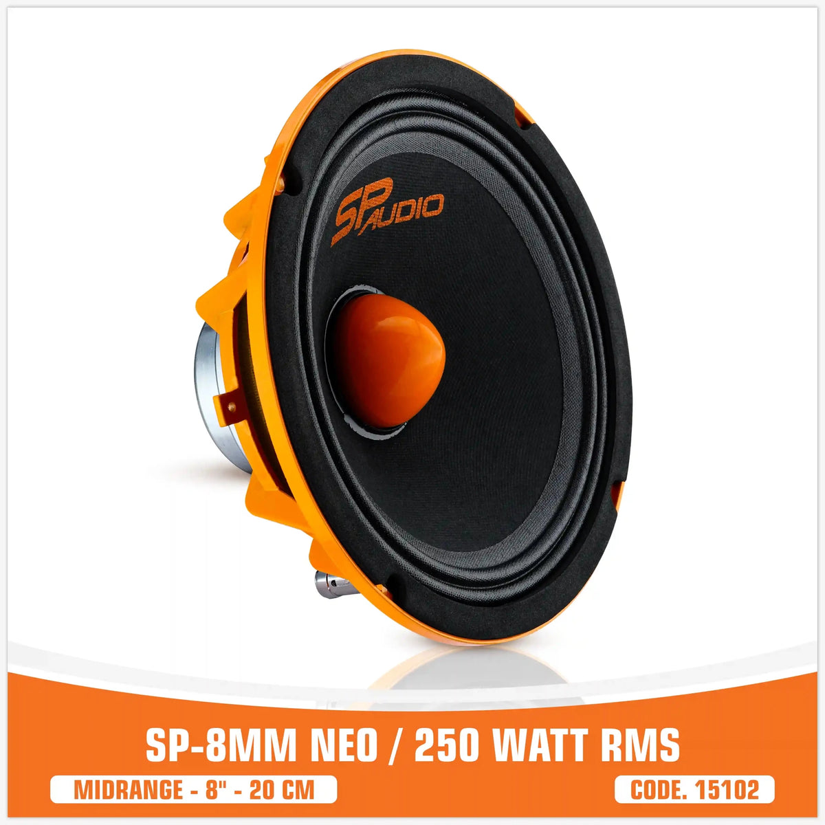SP 8MM NEO Middentoner, 8 inch, 250W RMS, Neodymium Magneet, foto 4
