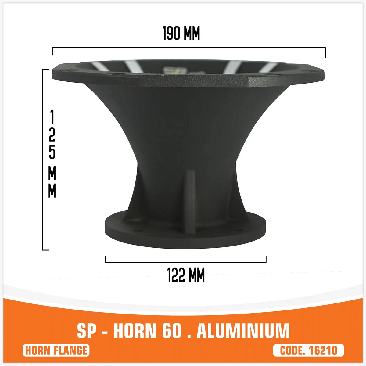SP-HORN 60 Aluminium Hoorn, foto 2