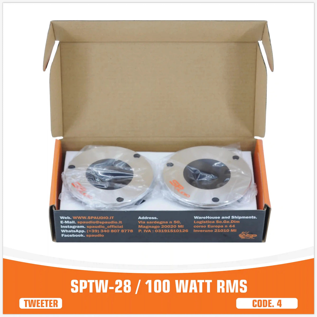SP TW 28 Bullet Tweeter, 100W RMS, foto 3