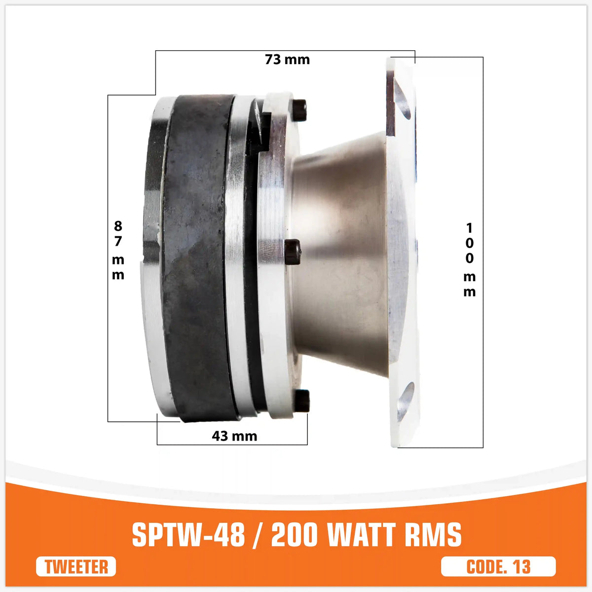 SP TW 48 Bullet Tweeter, 200W RMS, foto 2