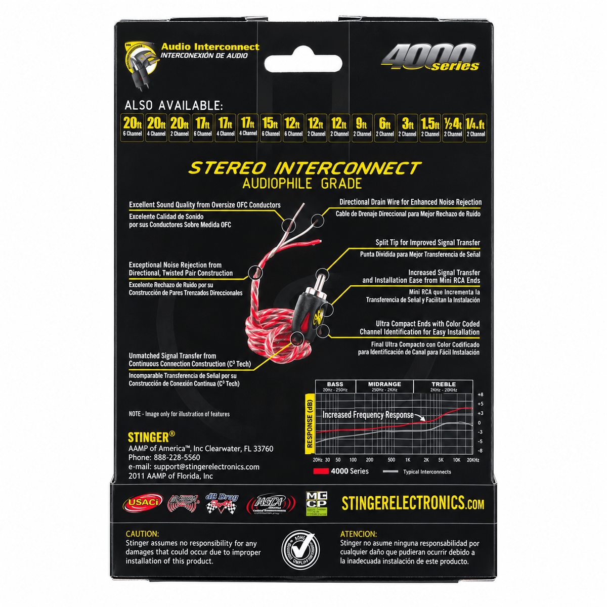 Stinger SI423 RCA-kabel 0,91 m, foto 2